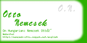 otto nemcsek business card